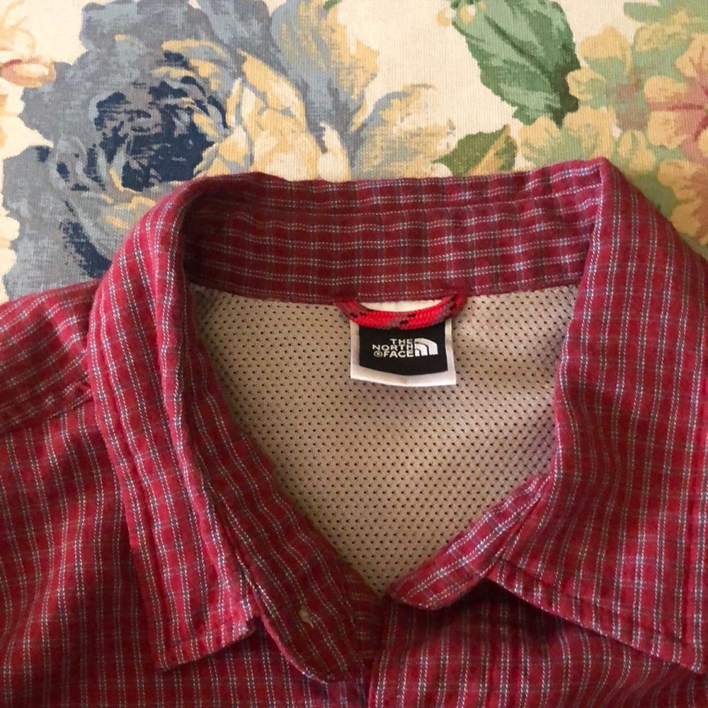 North Face Long Sleeve button down shirt.